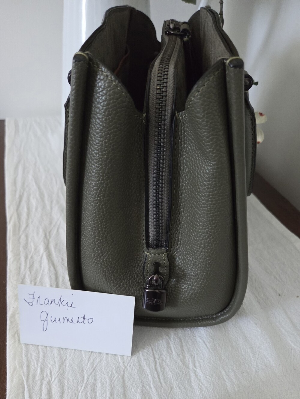 Coach Brooke Carryall 28 EUC Army Green - Picture 3 of 6